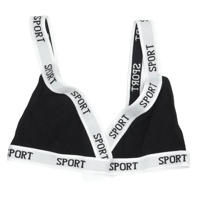Bralette (Schwarz, Weiß) Elasthan, Viskose