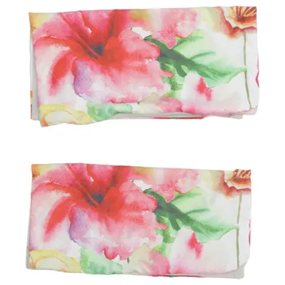 Cushion (Pink, Green, Multicolored) from Home & Deco Cotton, Linen, Polyester