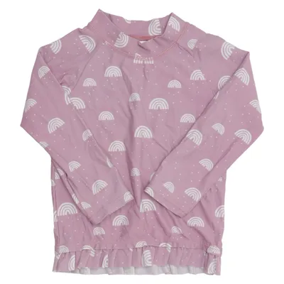 Swim shirt (Pink, White) from Pusblu Elastane, Polyamide