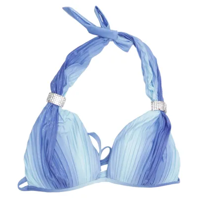 Bikini top (Blue, Multicolored) from Rebecca Elastane, Polyester