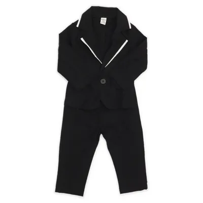 Jakkesæt (Sort) fra Shein Polyester