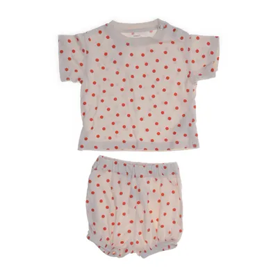 Set (Beige, Red) from Arket Cotton, Elastane, Polyester