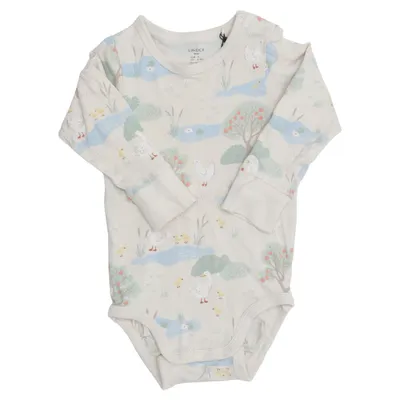 Body (Beige, Flerfärgad) från Lindex Baby Bomull, Elastan
