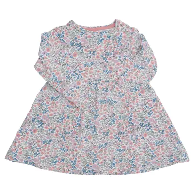 Dress (White, Multicolored) from Hema Cotton, Elastane