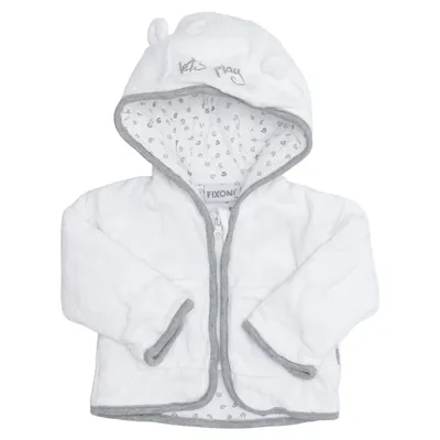 Sweat à capuche (Blanc) de Fixoni Coton, Polyester