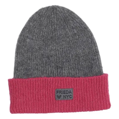 Beanie (Grijs, Roze) van Frieda <3 NYC