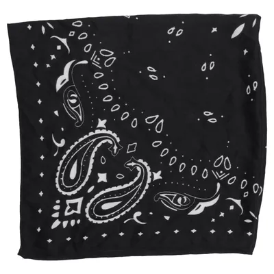 Zakdoek (Zwart, Wit) Polyester, Wol