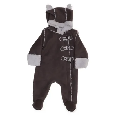 Overall (Brown, White) from Tex Baby Polyester