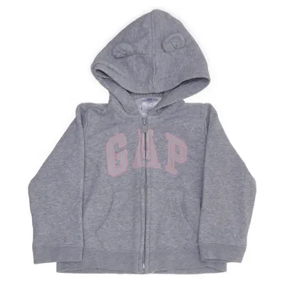 Huvtröja (Grå, Rosa) från Gap Bomull, Återvunnen polyester