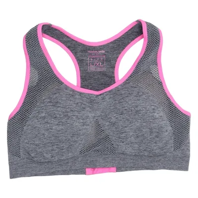 Sports-BH (Grå, Pink) fra Mister Lady Elastan, Polyamid, Polyester