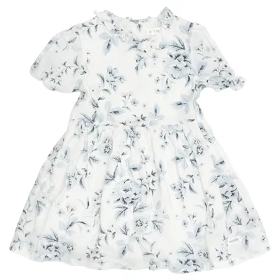 Klänning (Vit, Blå) från Newbie by KappAhl Bomull