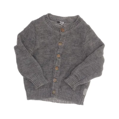 Cardigan (Gray) from Dilling Alpaca wool, Merino wool, Organic cotton