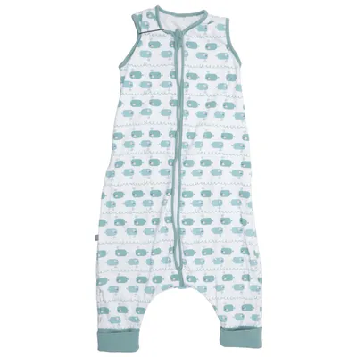 Swaddle sack (White, Blue) from Emma & Noah Organic cotton