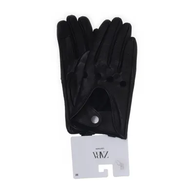 Leather gloves (Black) from Zara Leather