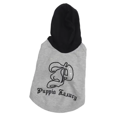 Dog clothes (Gray, Black) from Puppia Cotton