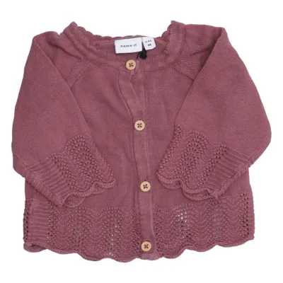 Cardigan (Roze) van Name It Organisch katoen