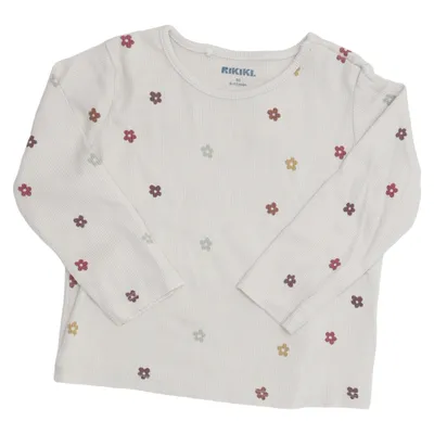 Långärmad t-shirt (Beige, Flerfärgad) från Rikiki Bomull, Elastan