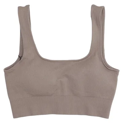 Sports bra (Beige) from Aim'n Elastane, Polyamide, Polyester