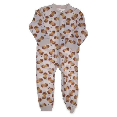 Onesie (Beige, Bruin, Geel) Katoen, Elastaan