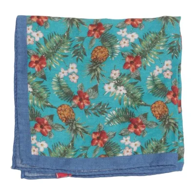 Zakdoek (Blauw, Meerkleurig) van Altea Linnen