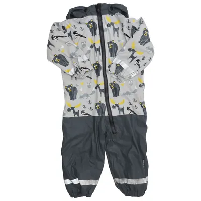 Outdoor overalls  (Grå, Sort, Gul) fra Lindberg Polyester, Polyurethan