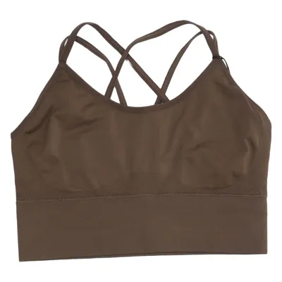 Brassière (Marron) de NVGTN Élasthane, Polyamide