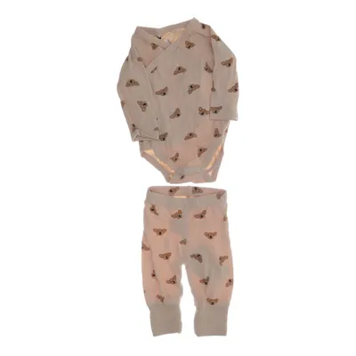Set (Beige, Bruin) van Åhléns Katoen, Elastaan