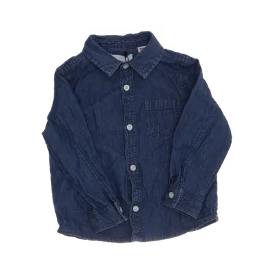 Denim shirt (Blue, Gray) from Mango Cotton