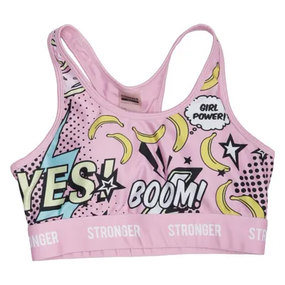 Sport-BH (Rosa, Flerfärgad) från Stronger Elastan, Återvunnen polyester