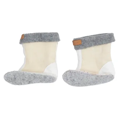 Støvlestrømper (Beige, Grå) fra Kavat Læder, Uld