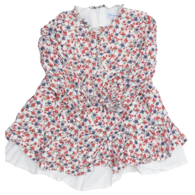 Jurk (Wit, Meerkleurig) van Mayoral Katoen, Polyester