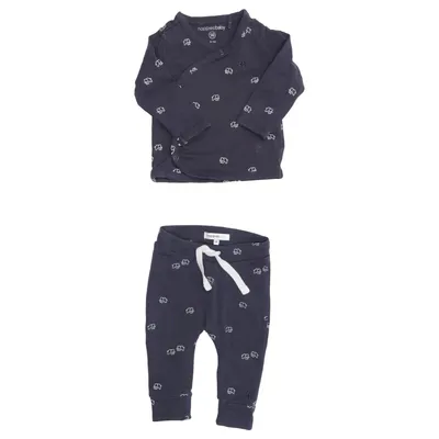 Pyjama (Blauw) van Noppies Baby Elastaan, Organisch katoen