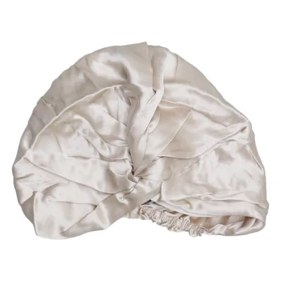 Slaapmuts (Beige) van Silksilky Zijde