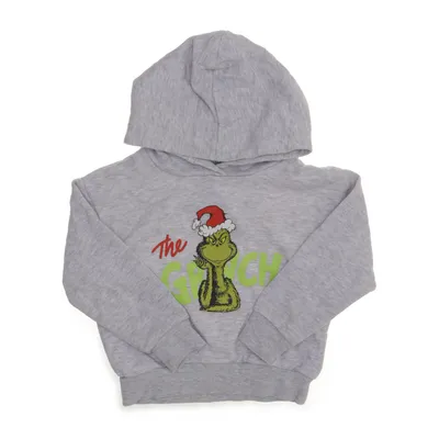 Huvtröja (Grå) från The Grinch Bomull, Återvunnen polyester, Viskos