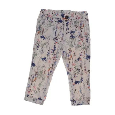 Broek (Beige, Meerkleurig) van Zara BabyGirl Katoen, Elastaan