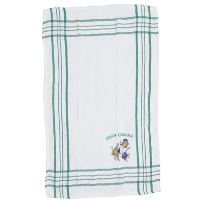 Keukenhanddoek (Wit, Groen, Meerkleurig) van Cindrela Polyester