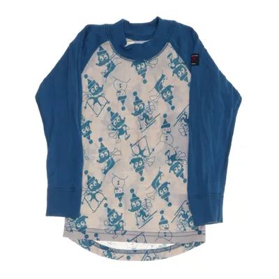 Ondershirt (Blauw, Beige, Meerkleurig) van Polarn O. Pyret Merinowol