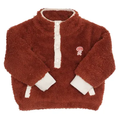 Fleece trui (Bruin, Wit) van Tinycottons Polyester