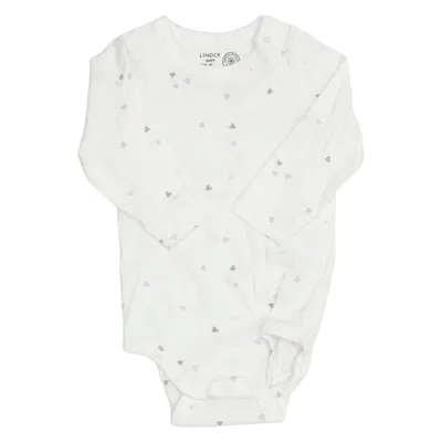 Body (White, Multicolored) from Lindex Baby Cotton, Elastane
