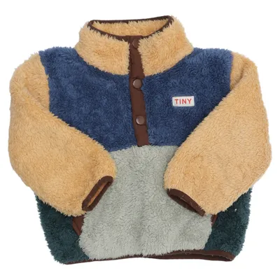 Fleecejakke (Blå, Beige, Grå, Flerfarvet) fra Tinycottons Polyester