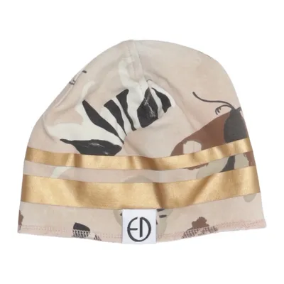 Beaniemössa (Beige, Brun, Guldfärgad) från Elodie