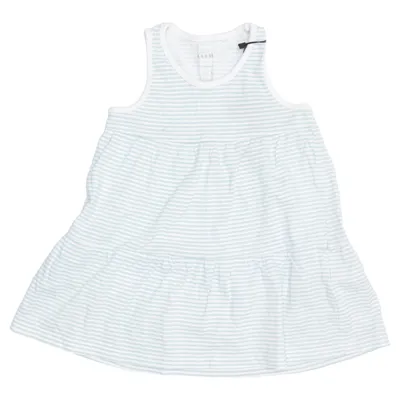 Dress (Blue, White) from Basic Needs Cotton