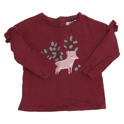 Langærmet t-shirt (Rød) fra Sweetie Bomuld, Elastan