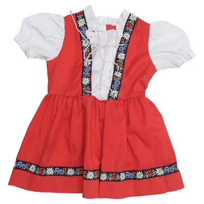 Traditionell klädsel (Röd, Vit, Flerfärgad) från Eklöws Bomull, Polyester
