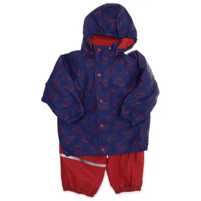 Regntøj (Lilla, Rød) fra Celavi Polyester
