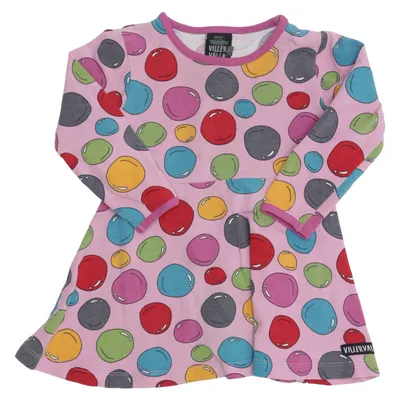 Robe (Rose, Multicolore) de Villervalla Élasthane, Coton biologique