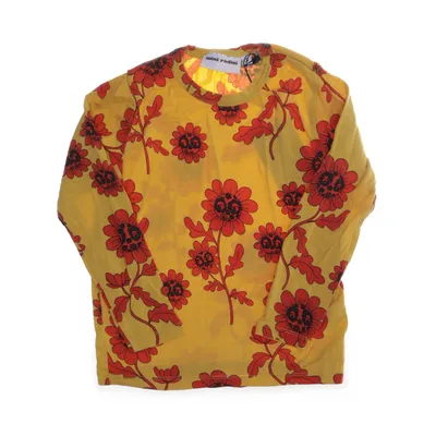 Langærmet t-shirt (Gul, Flerfarvet) fra Mini Rodini Lyocell, Elastan