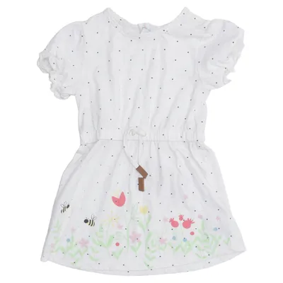 Jurk (Wit, Meerkleurig) van Topomini Katoen, Polyester