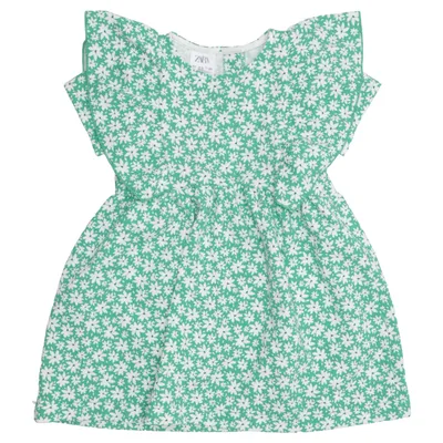 Robe (Vert, Blanc) de Zara