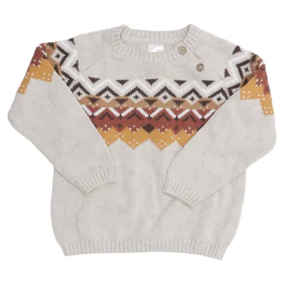 Sweater (Beige, Flerfarvet) fra Pusblu Bomuld